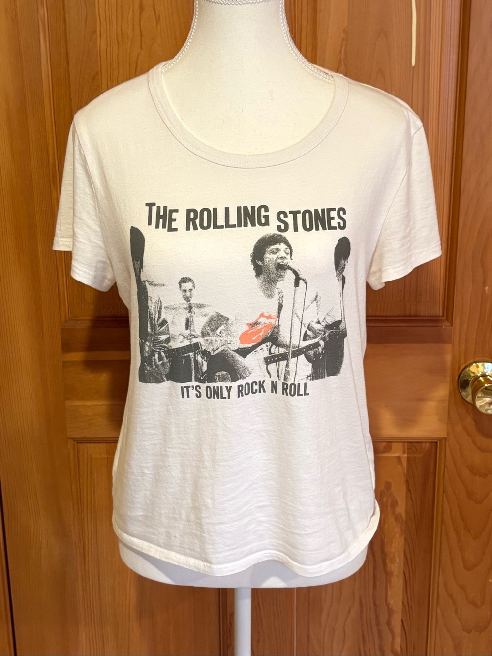 The Rolling Stones White Short-Sleeve Graphic Tee